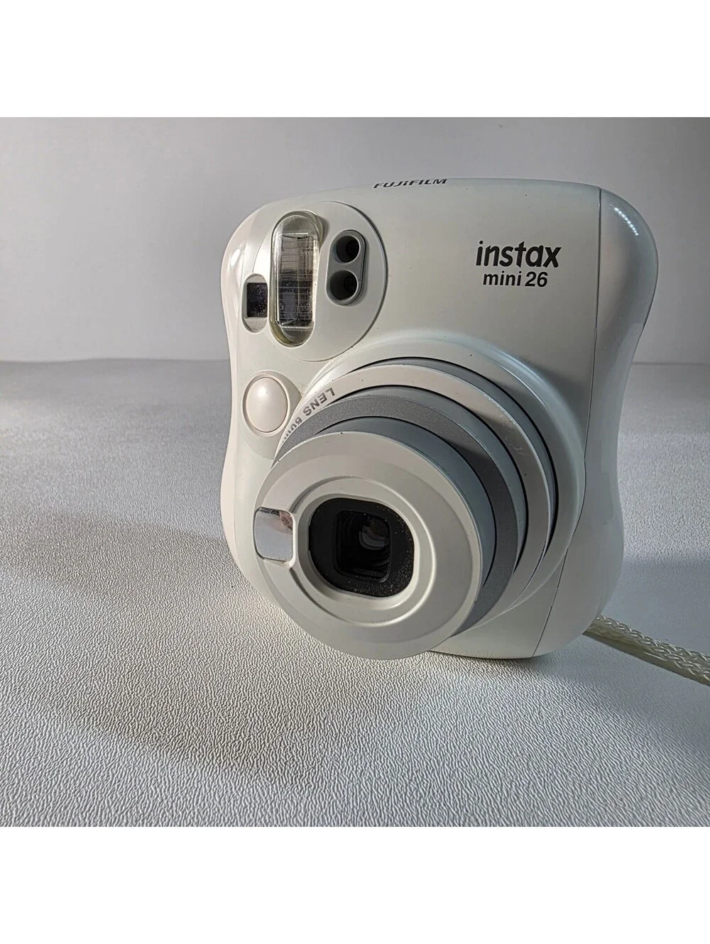 Fujifilm Instax Mini 26 Instant Film Camera White Point and Shoot W/Some Film